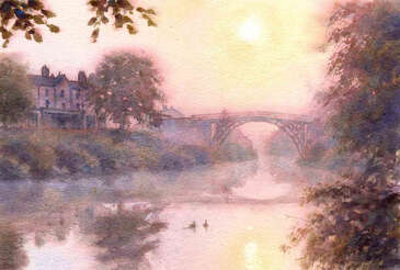 Morning sunlight, Ironbridge