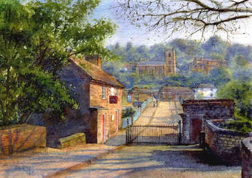 Spring morning, the Toll House