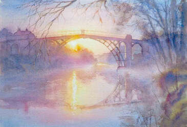 Spring sunrise, ironbridge