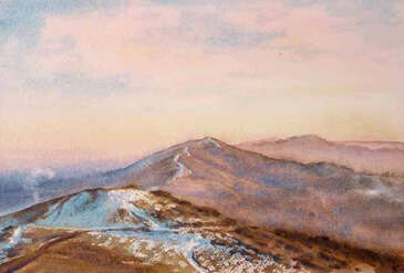 Last streaks of snow, Malvern
