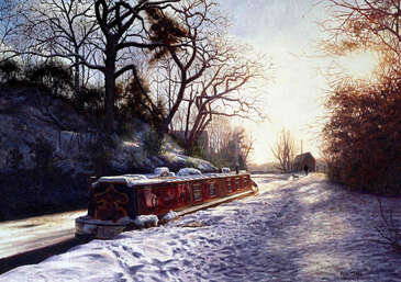 Late Glow of the winter sun, Wolverley