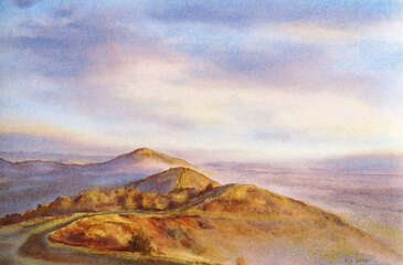 Morning mist, Malvern