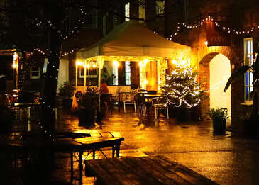 The Tile Press cafe at Christmas