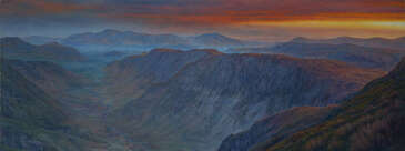 First light, Skiddaw and Blencathra from Dale Head