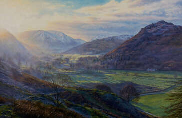 Sunlight fills the bowl, Patterdale