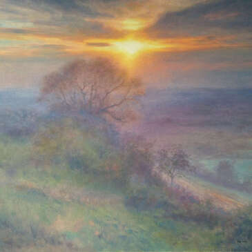 Sundown over Wenlock Edge