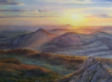 Midsummer morning, from Caer Caradoc