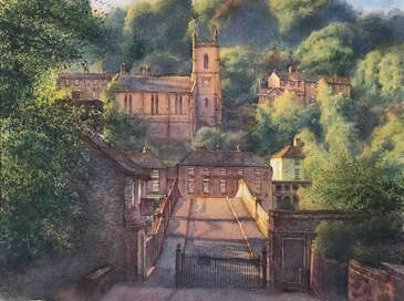 Spring evening, the Toll House, Ironbridge