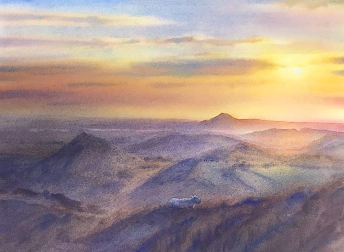 Summer morning, from Caer Caradoc