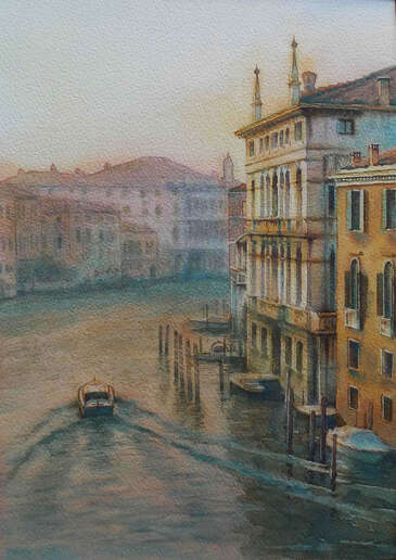 Evening light, from Accademia
