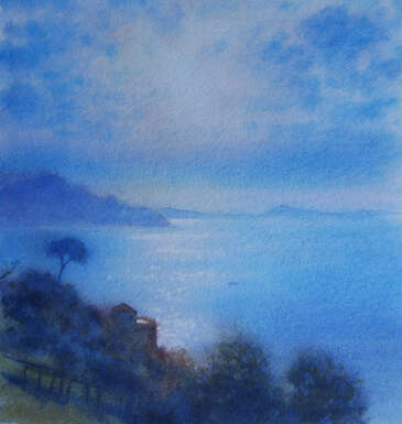 Sparkling sea, the Amalfi Coast
